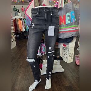 KanCan Black Distressed Women Jeans